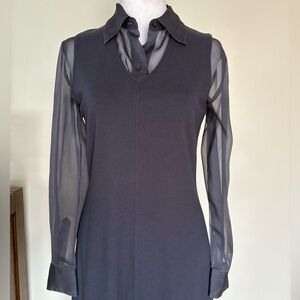 🎾Jumper & Sheer Blouse